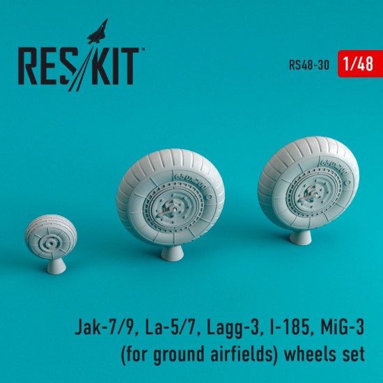 1/48 Jak-7/9, La-5/7, Lagg-3, I-185, Mig-3 (for ground airfields) Wheels set