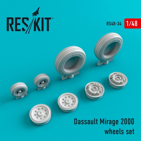 1/48 Dassault Mirage 2000 Wheels for Revell/Italeri/Kinetic/Heller/Monogram/Eduard