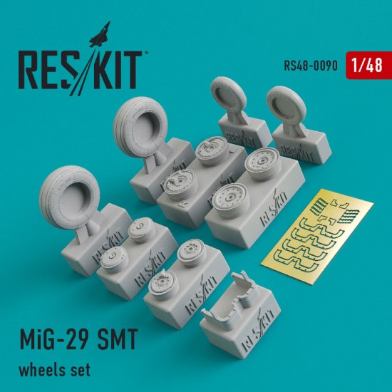 1/48 Mikoyan MiG-29 SMT/K Wheels set for G.W.H kits