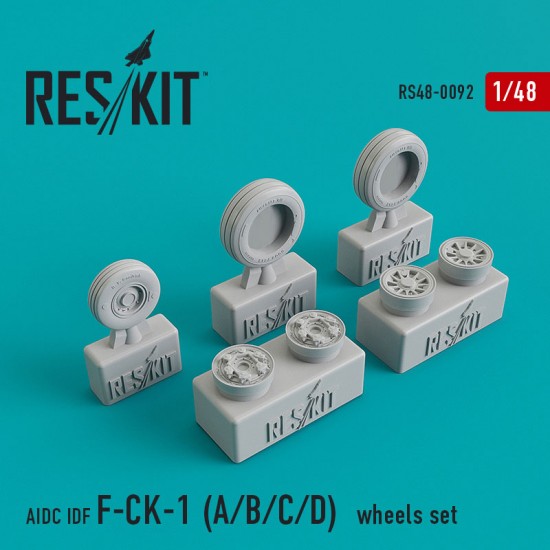 1/48 AIDC IDF F-CK-1 A/B/C/D Wheel Set for AFV Club/Freedom Models/Kitech/PMA kits