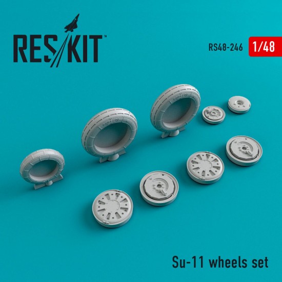 1/48 Sukhoi Su-11 Wheels Set for Trumpeter kits