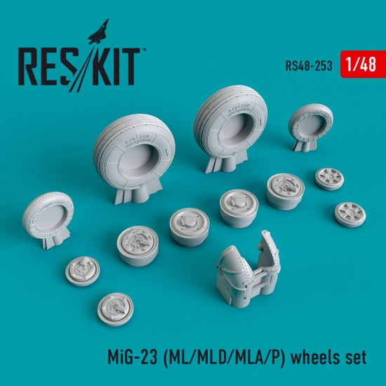 1/48 Mikoyan-Gurevich MiG-23 (ML/MLD/MLA/P) Wheels set for Trumpeter kits