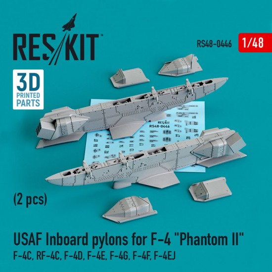 1/48 USAF Inboard Pylons (2pcs) for F-4C, RF-4C, F-4D, F-4E, F-4G, F-4F, F-4EJ