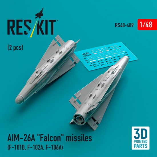 1/48 AIM-26A Falcon Missiles (2pcs) for F-101B, F-102A, F-106A