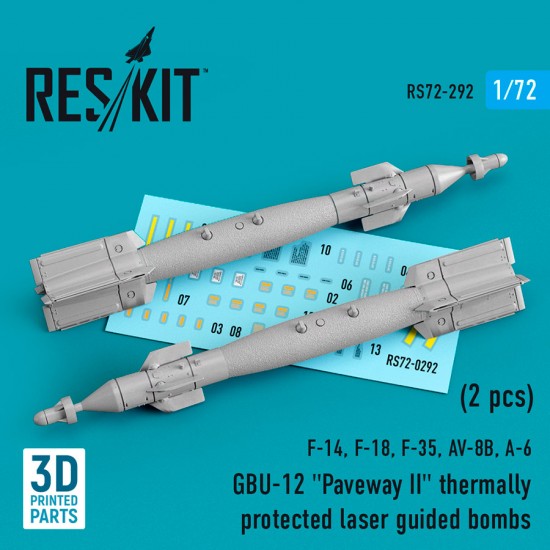 1/72 GBU 12 Bomb Thermally Protected (2pcs) for F-14/F-14D/F-18