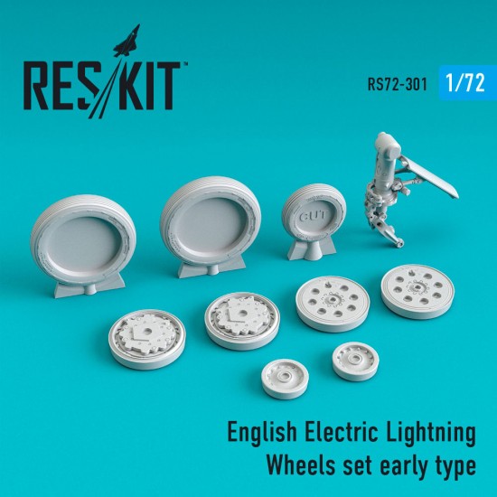 1/72 EE Lightning Wheels set Early Type for Trumpeter/Airfix kits