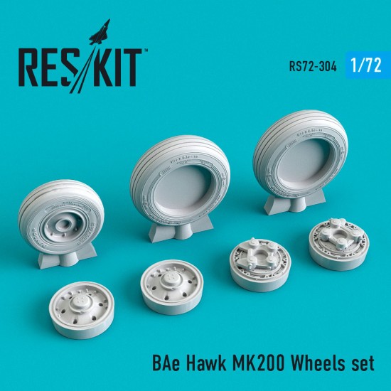 1/72 BAe Hawk MK200 Wheels set for Revell/Airfix/Italeri kits