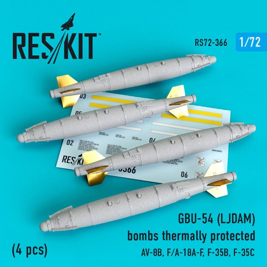 1/72 GBU-54 LJDAM Bombs Thermally Protected (4pcs) for AV-8B, F/A-18A-F, F-35B/C