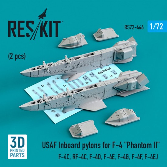 1/72 USAF Inboard Pylons (2pcs) for F-4C, RF-4C, F-4D, F-4E, F-4G, F-4F, F-4EJ