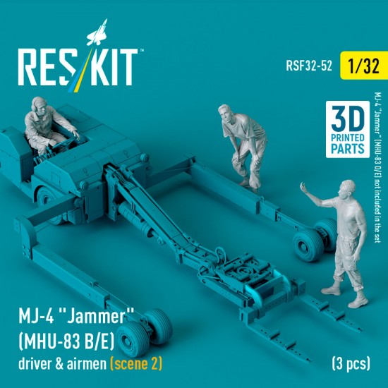 1/32 MJ-4 Jammer (MHU-83 B/E) Driver and Airmen Scene 2 (3 figures)