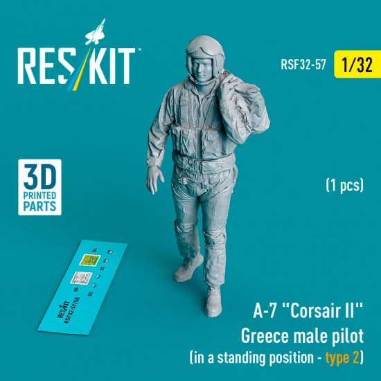 1/32 A-7 Corsair II Greece Male Pilot (In A Standing Position - Type 2)