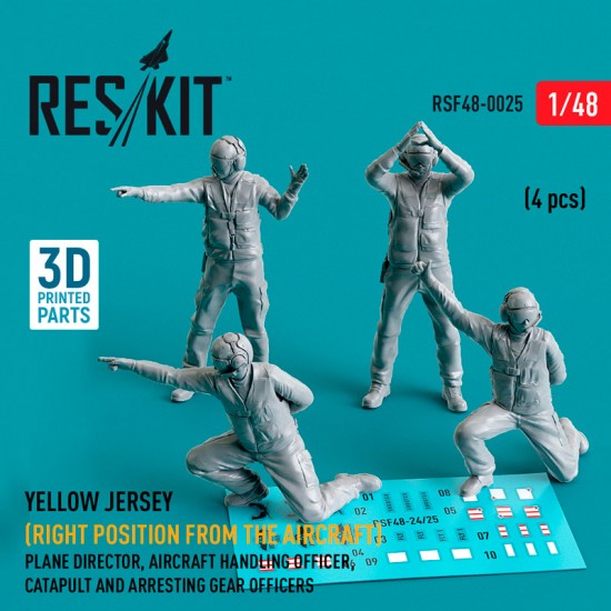 1/48 USN Carrier Air Operations 'Yellow Jersey' (Right position from aircraft) 4 Figures