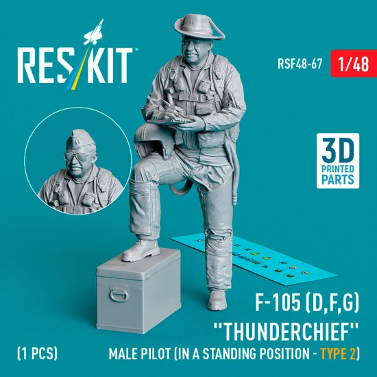 1/48 F-105 (D,F,G) Thunderchief Male Pilot (In A Standing Position - Type 2)