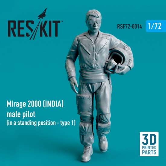 1/72 Mirage 2000 (INDIA) Male Pilot (in a standing position - type 1)