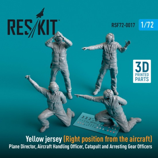 1/72 USN Carrier Air Operations 'Yellow Jersey' (Right position from aircraft) 4 Figures