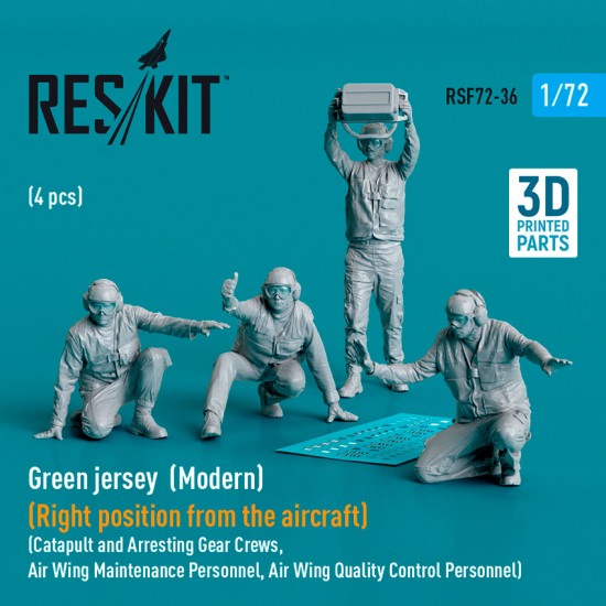 1/72 Modern Green Jersey Right Position From The Aircraft (4 figures)