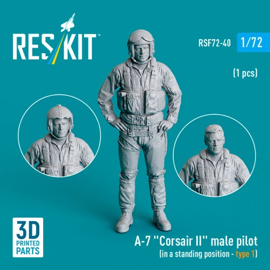 1/72 A-7 Corsair II Male Pilot (In A Standing Position - Type 1)