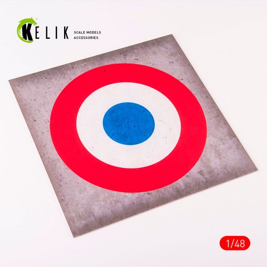 1/72 - 1/48 France Roundel Acrylic 3mm Base (240 x 240 mm)