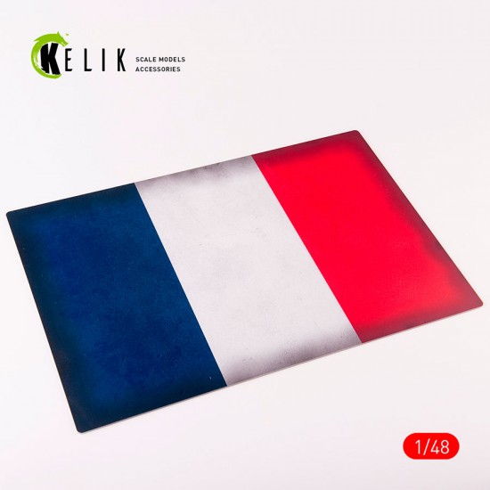 1/48 France Flag Acrylic 3mm Base (410 x 270 mm)