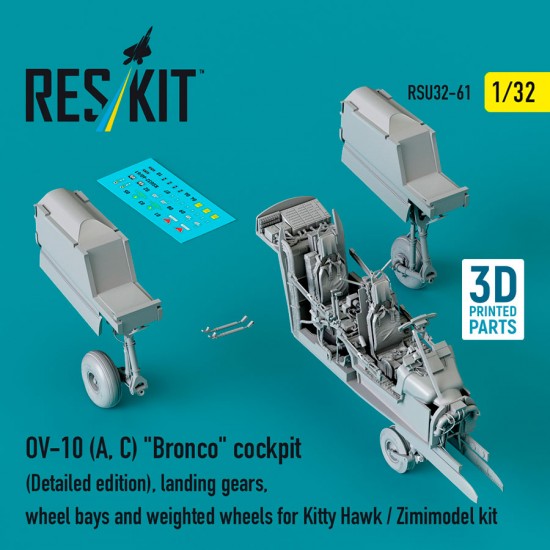 1/32 OV-10 (A, C) Bronco Detail Set (Detailed edition) for Kitty Hawk / Zimimodel kit