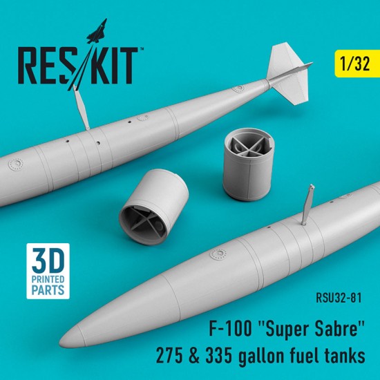 1/32 F-100 "Super Sabre" 275 & 335 gallon Fuel Tanks