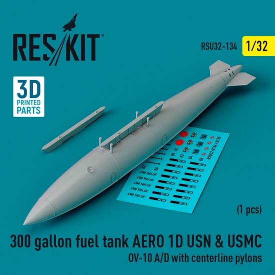 1/32 300 Gallon Fuel Tank Aero 1D USN and USMC (1pc) for OV-10 A/D with Centerline Pylons