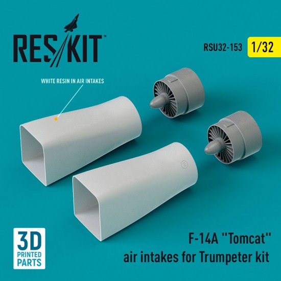 1/32 F-14A Tomcat Air Intakes for Trumpeter kit (3D Printed)