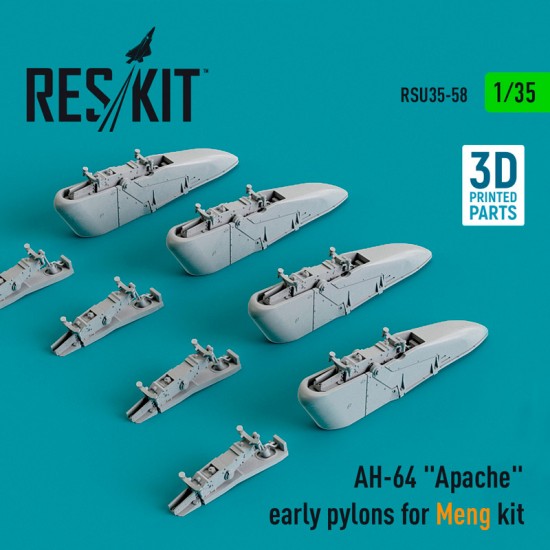 1/35 Bell AH-64 "Apache" early Pylons for Meng kit