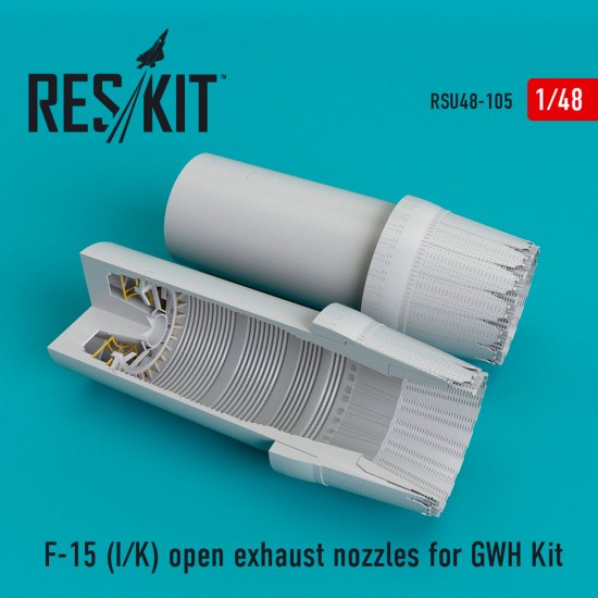 1/48 McDonnell Douglas F-15 (I/K) Eagle Open Exhaust Nozzles for GWH Kit