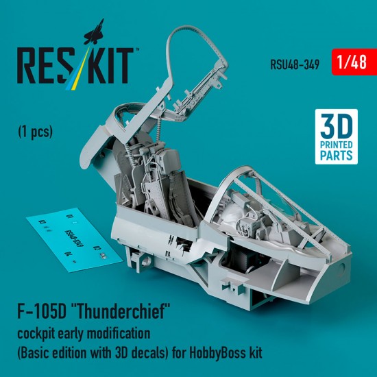 1/48 F-105D Thunderchief Cockpit Early (Basic Edition With 3D Decals) for Hobby Boss Kit