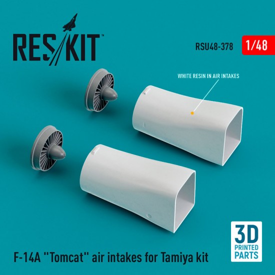 1/48 F-14A Tomcat Air Intakes for Tamiya kit (3D Printed)