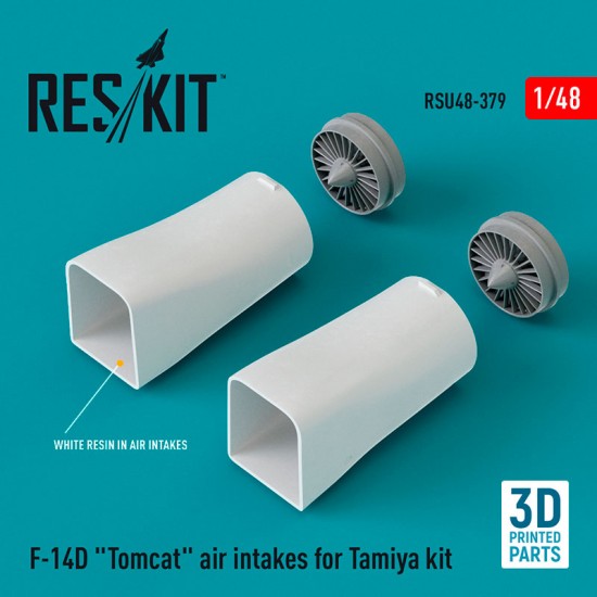 1/48 F-14D Tomcat Air Intakes for Tamiya kit (3D Printed)