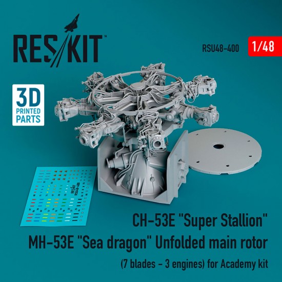 1/48 CH-53E Super Stallion/ MH-53E Sea Dragon Unfolded Main Rotor for Academy Kit