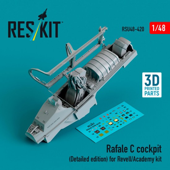 1/48 Rafale C Cockpit (Detailed Edition) for Revell/Academy Kit 