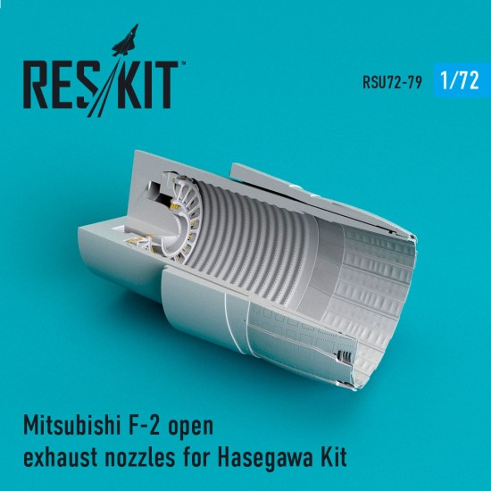 1/72 Mitsubishi F-2 Open Exhaust Nozzles for Hasegawa Kit