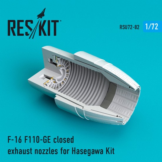 1/72 General Dynamics F-16 Fighting Falcon F110-GE Closed Exhaust Nozzles for Hasegawa