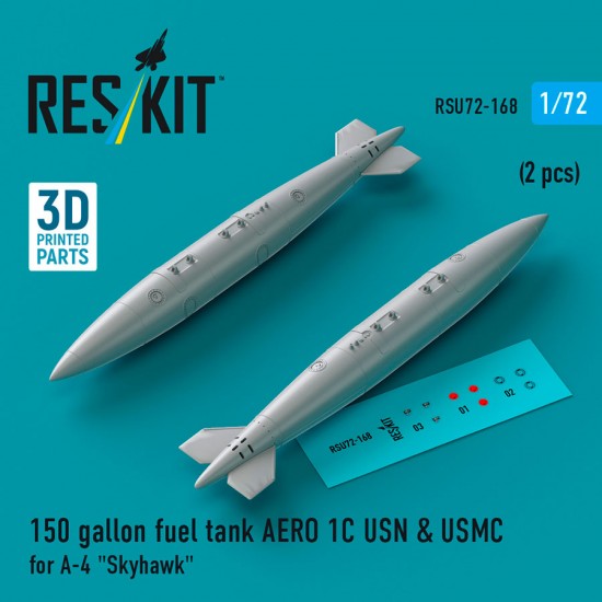 1/72 150 gallon Fuel Tank AERO 1C USN and USMC (2pcs) for A-4 Skyhawk