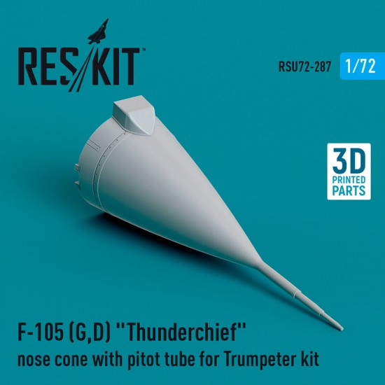 1/72 F-105 (G/D) Thunderchief Nose Cone with Pitot Tube for Trumpeter Kit