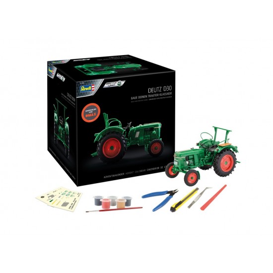 1/24 Advent Calendar - Deutz D30 Easy-click kit w/Paints & Tools