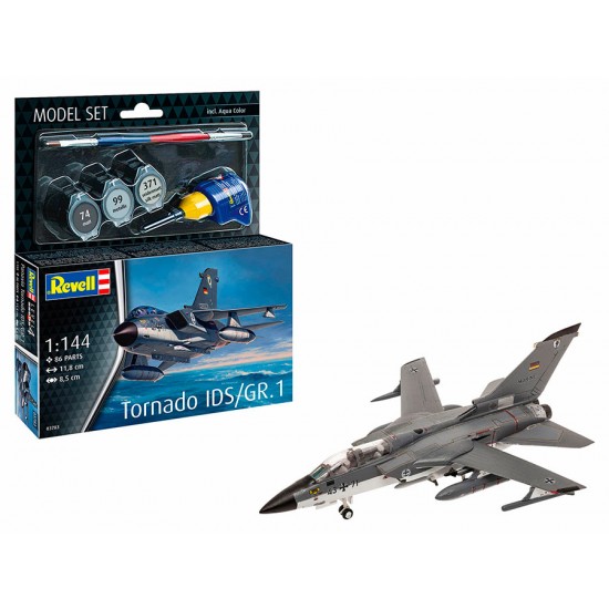 1/144 Model Set - Panavia Tornado IDS/GR.1 (kit, paints, brush, glue)