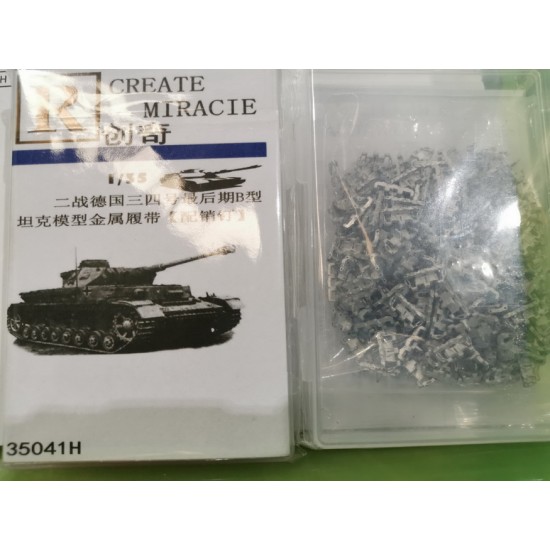 1/35 German PzKpfw III/IV Late Type B Metal Tracks w/Pins