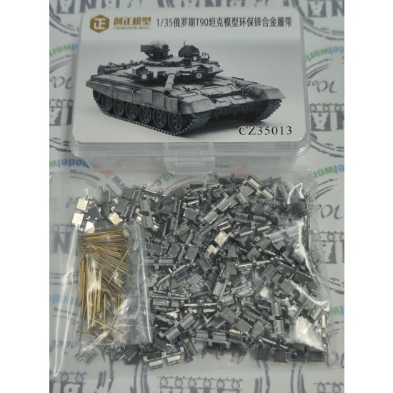 1/35 Russian T-90 Tank Zinc Alloy Tracks with Copper Pins