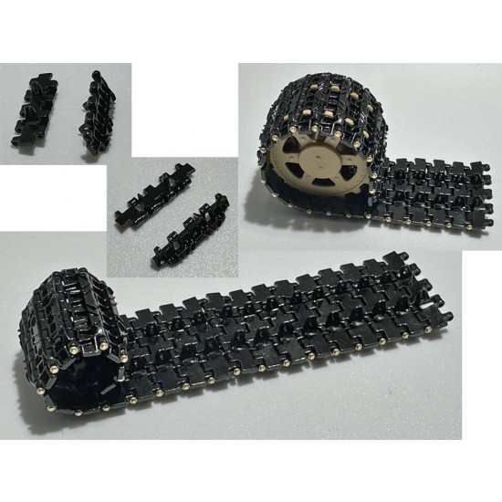 1/35 Leopard/Panther Late Version Tracks (Eco-Friendly Black Zinc Alloy)