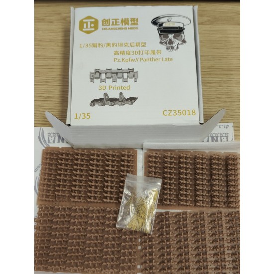 1/35 Jagdpanther/Panther Late Type 3D-Printed Tracks with Copper Pins 