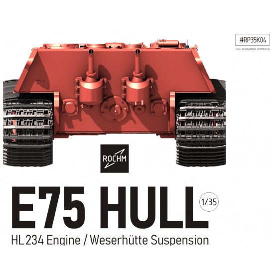 1/35 E75 Hull with HL234 Engine, Weserhutte Suspension Conversion Set