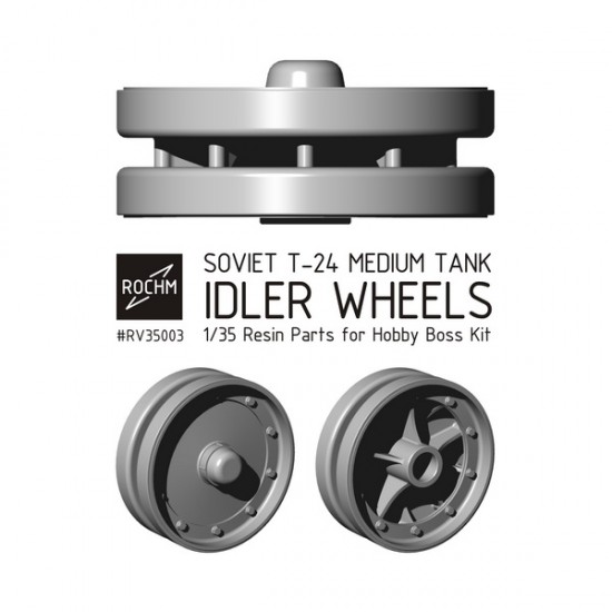 1/35 Soviet T-24 Medium Tank Idler Wheels for HobbyBoss kits