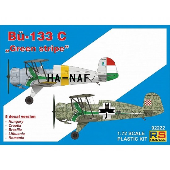 1/72 Hungarian/Crotia/Brasilia/Lithu/Roman. Bucker 133 C "Green Stripe"