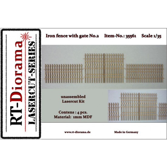 1/35 Iron Fence w/Gate No.2