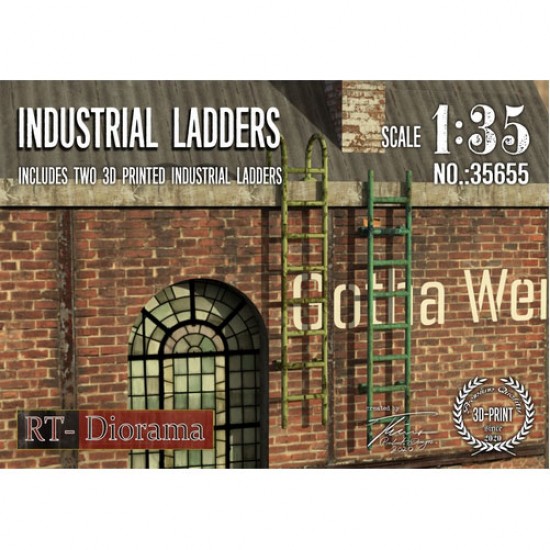 1/35 3D Resin Print: Industrial Ladders