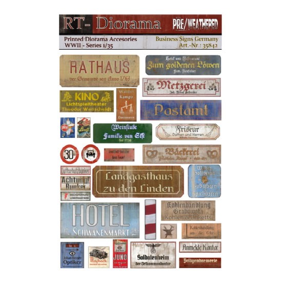 1/35 Printed Accessories: Business-Signs Germany